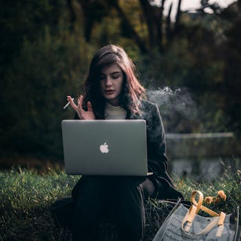 Photo of Woman Smoking Cigarette