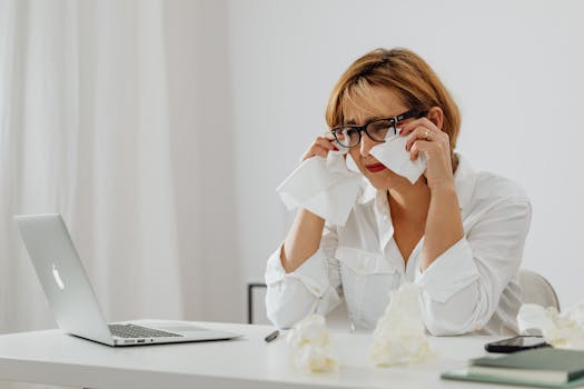 Photo of a Woman Crying